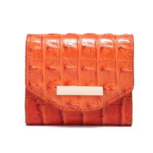 7588 Crocodile Small Wallets Short Vintage Leather Credit Card Holder
